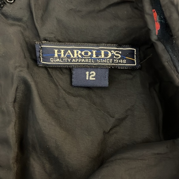 Vintage Harold's Embroidered Floral Sheath Midi Dress - Size 12 - Picture 10 of 12